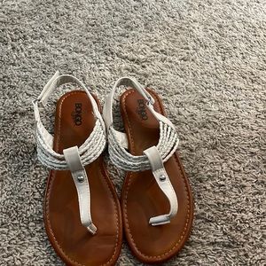 White sandals